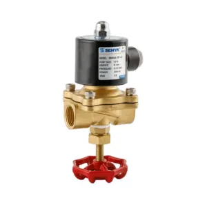 2WM series brass fire protection solenoid valve with manual override design