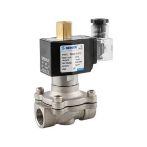 Valvula solenoide prej çeliku inox normalisht e hapur e serisë 2SK me fuqi të lartë spirale