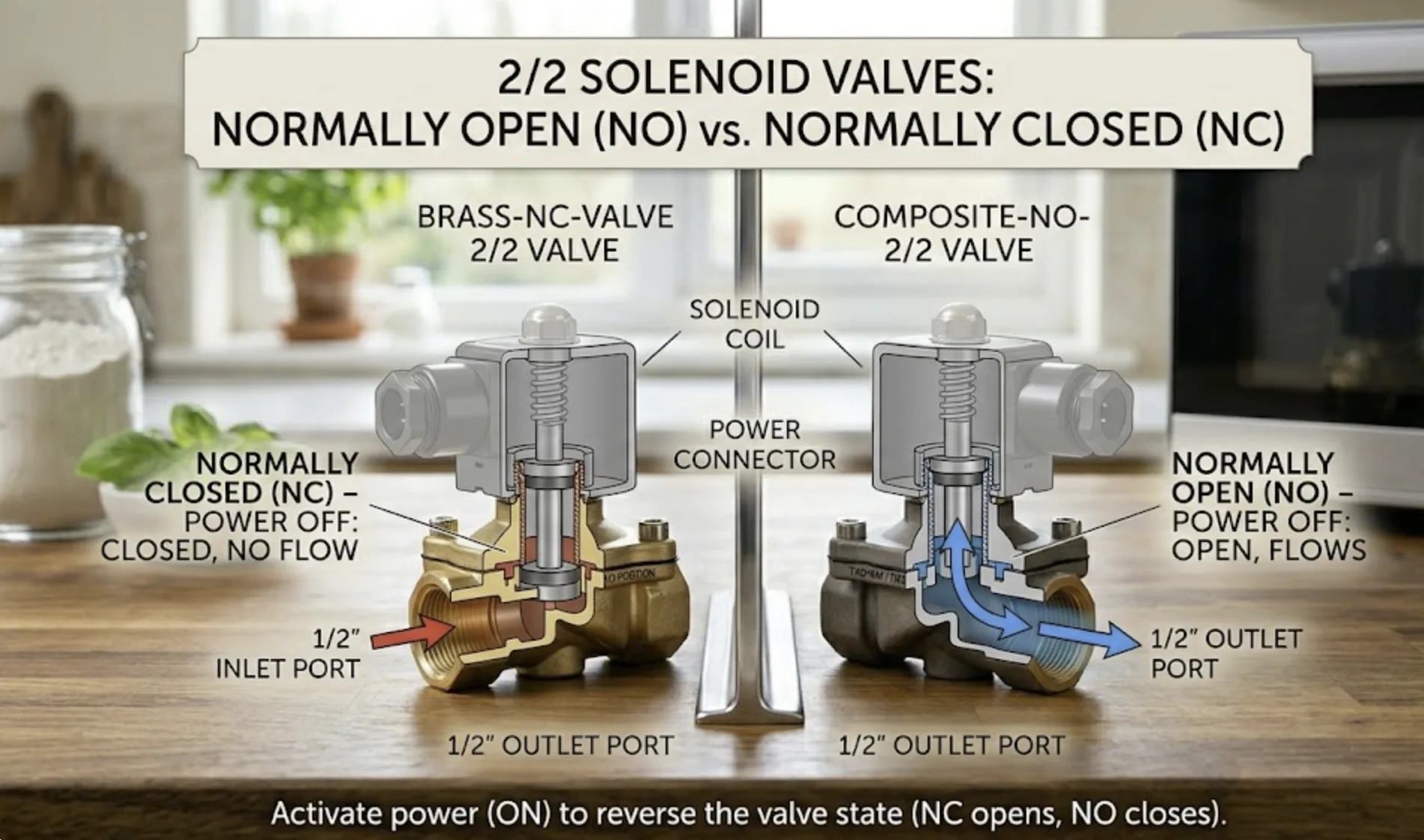 Valvulat solenoid 2/2 normalisht të hapura kundër normalisht të mbyllura: Si të zgjidhni?