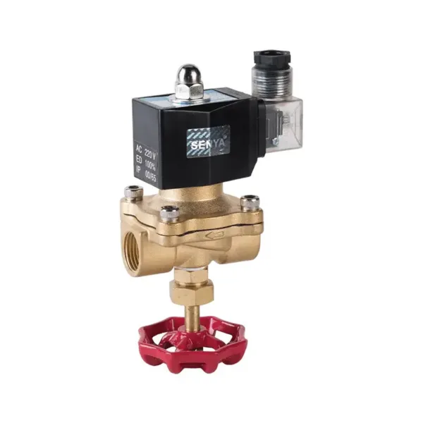 China 2WM series brass fire protection solenoid valve with manual ...