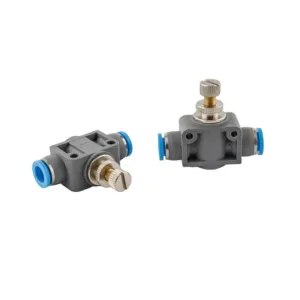 SENYA Pneumatic PSA series pneumatic push-in fitting flow control with tube connecting