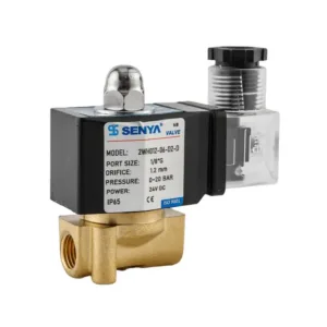 2WH series brass 20 bar high pressure solenoid valve with compact size design