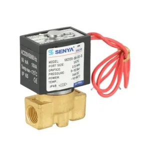 VX2120 series direct acting compact design solenoid valve with flying leads coil