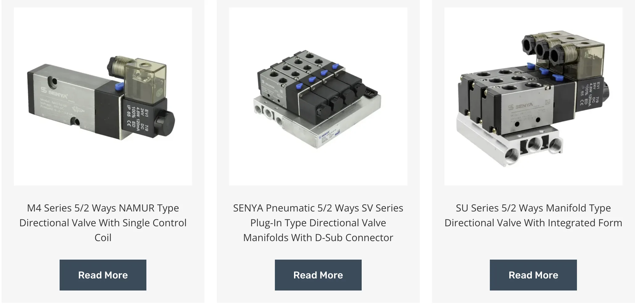 SENYA Pneumatic Directional Valve Types